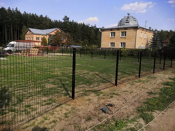 Забор из 3Д панелей ЭКОНОМ с полимерным покрытием RAL от 1,53 х 2,5; пруток 3,2 мм